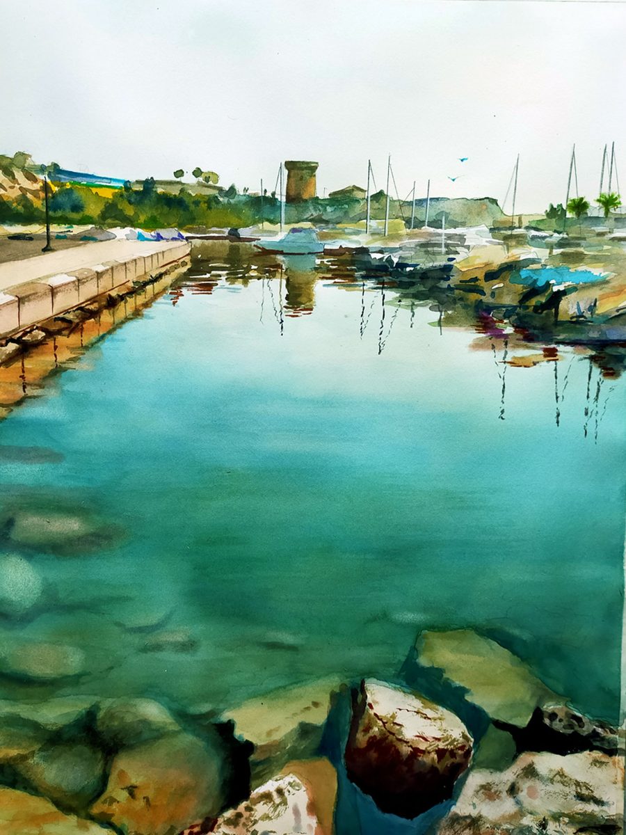 Torreta y embarcaciones